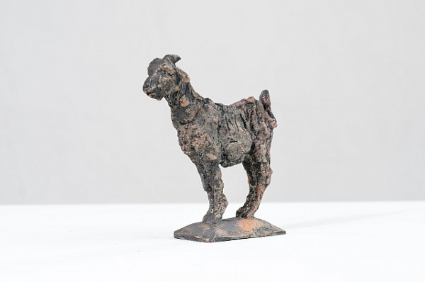 Ziege, Bronzeguss, 1994, 12 cm hoch , Auflage 20 Exemplare