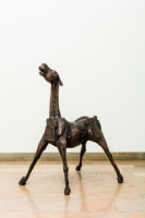 Winfried Becker, Pferdchen, Bronzeguss nach Holzmodell, 115x80x95, 2023